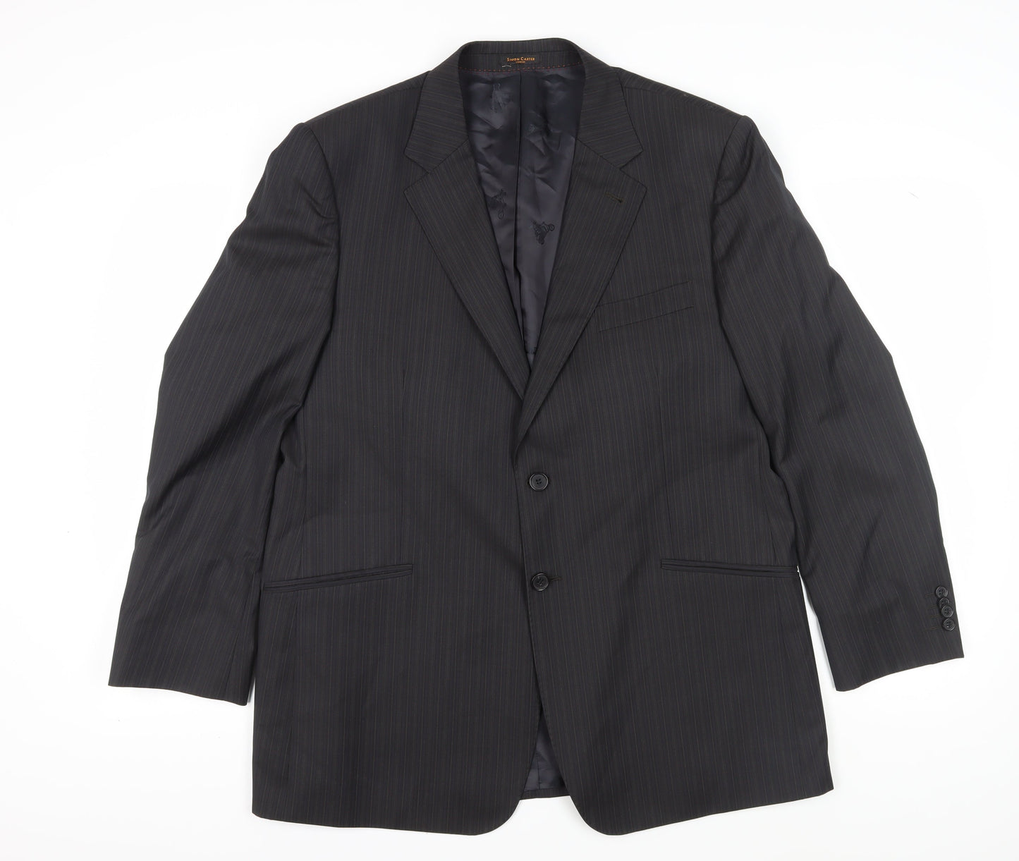Mens UK Size 44 Simon Carter Regular Black Suit Jacket