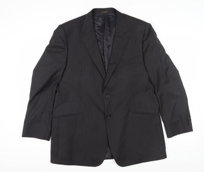Mens UK Size 44 Simon Carter Regular Black Suit Jacket