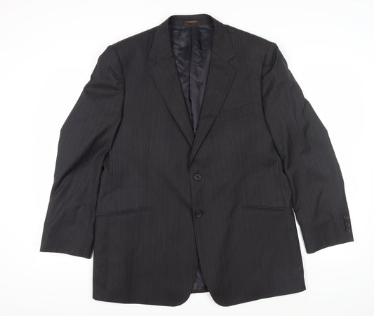 Mens UK Size 44 Simon Carter Regular Black Suit Jacket