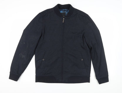 Mens UK Size M Ted Baker Blue Bomber Jacket