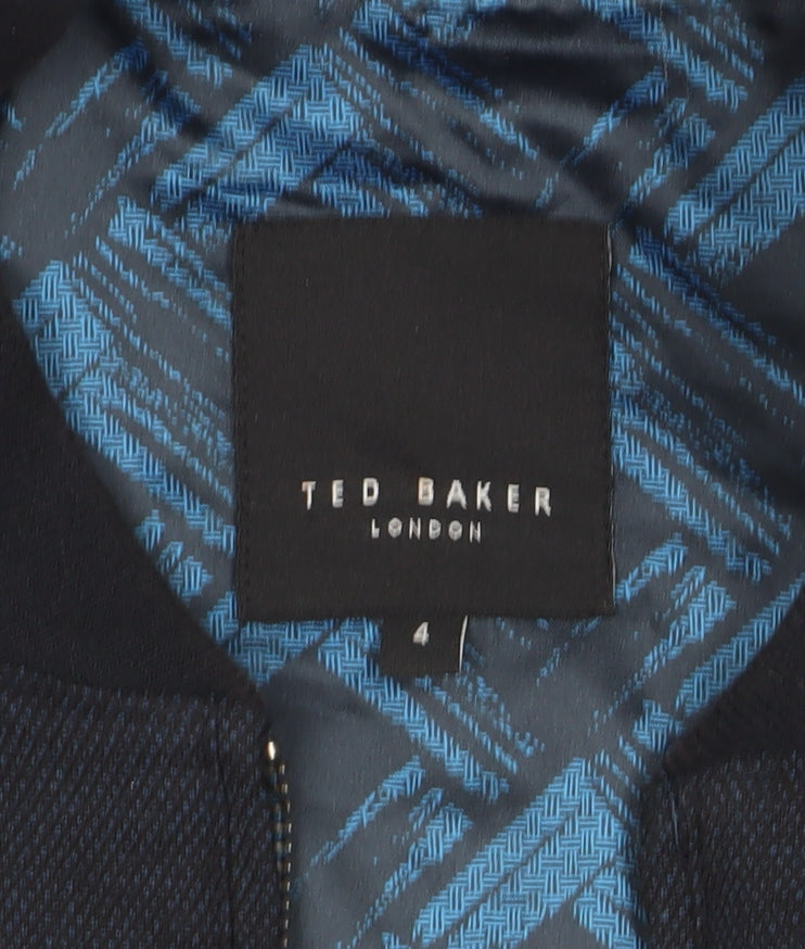 Mens UK Size M Ted Baker Blue Bomber Jacket