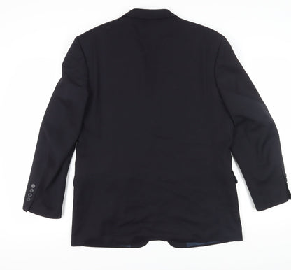 Mens UK Size 40 David Moss Regular Black Suit Jacket