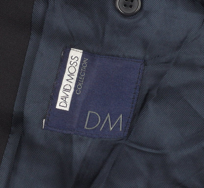 Mens UK Size 40 David Moss Regular Black Suit Jacket