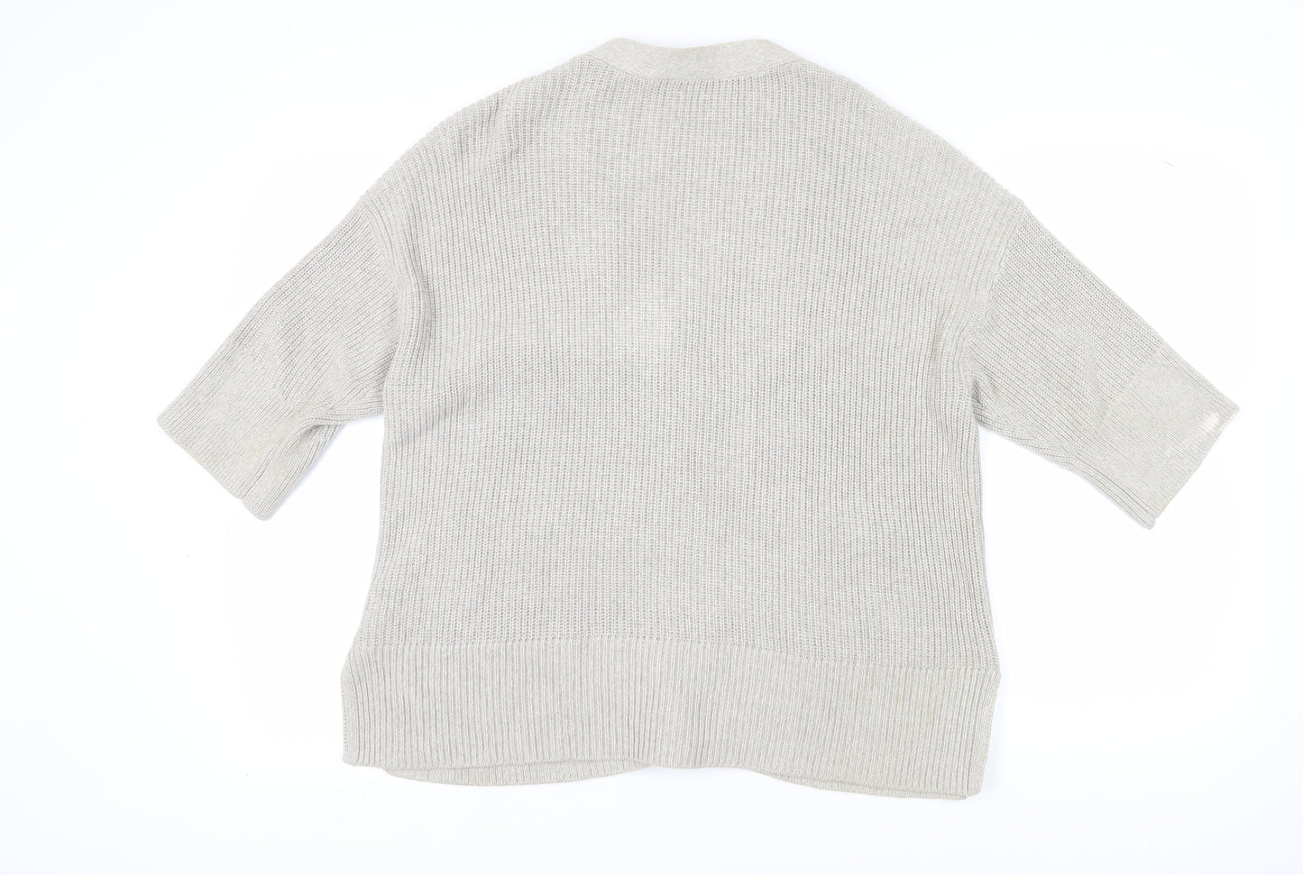 Gap Women's Beige Chunky-Knit Cardigan M/L