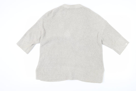 Gap Women's Beige Chunky-Knit Cardigan M/L