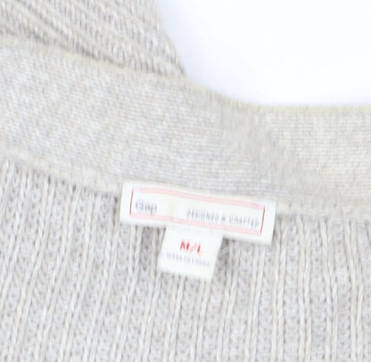 Gap Women's Beige Chunky-Knit Cardigan M/L