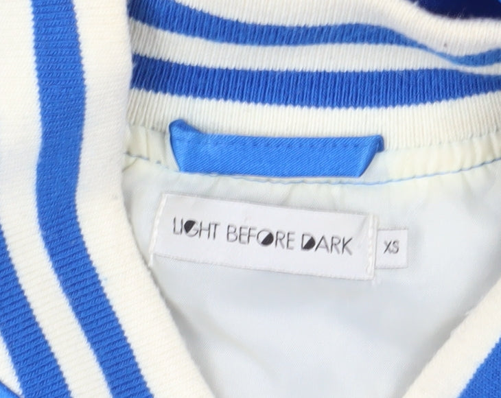 Light Before Dark Women's Blue Varsity Jacket XS