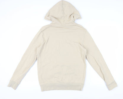 Mens UK Size S Reebok Beige Pullover Hoodie