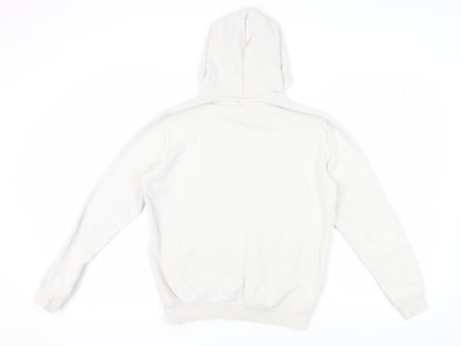 Mens UK Size S Champion White Pullover Hoodie
