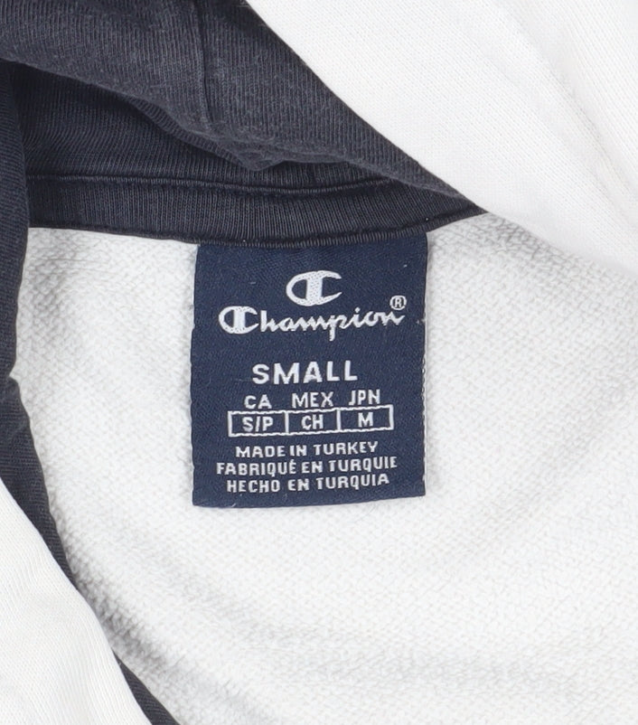 Mens UK Size S Champion White Pullover Hoodie