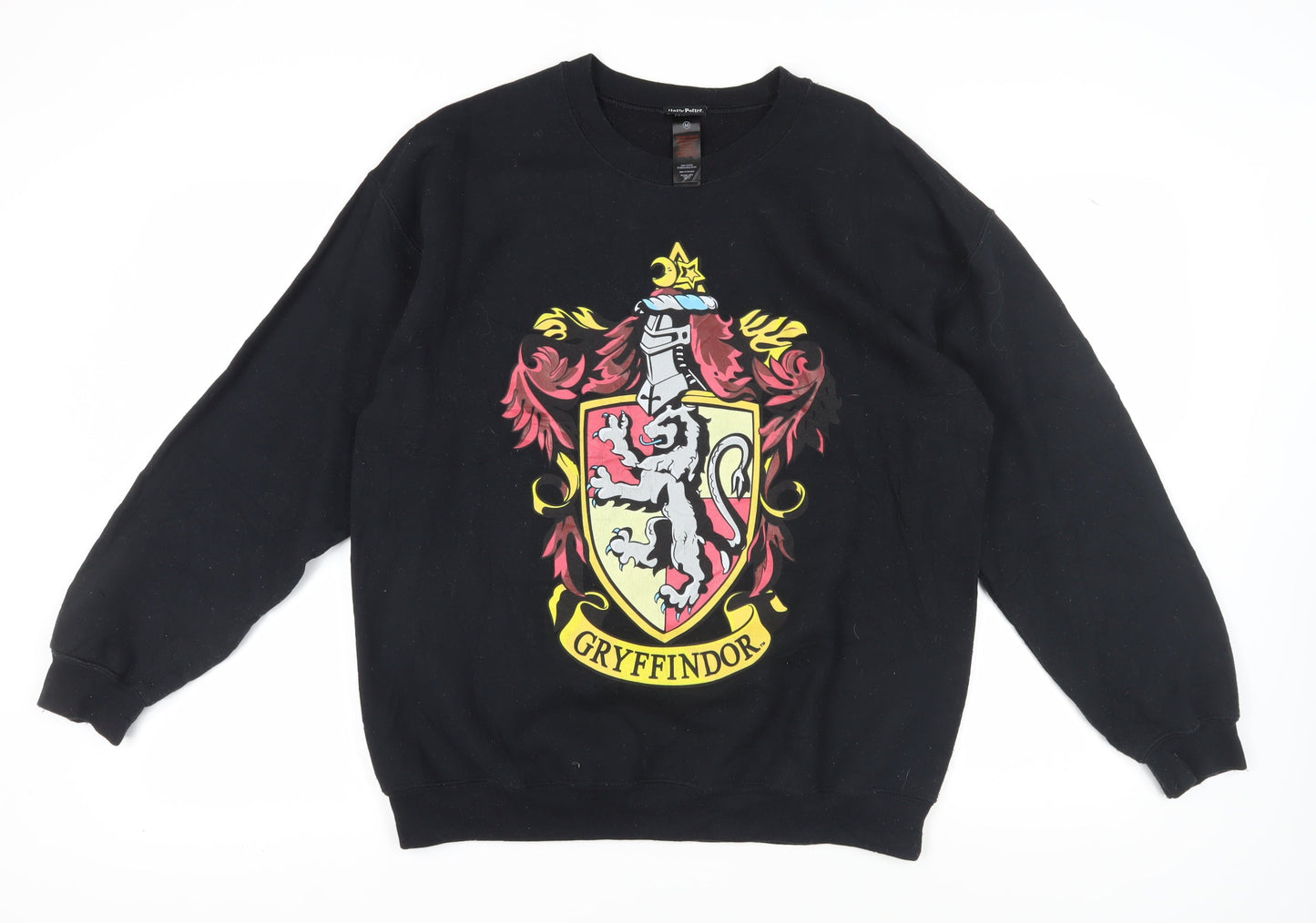 Unisex Adults UK Size M Harry Potter Black Pullover Sweatshirt
