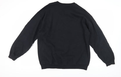 Unisex Adults UK Size M Harry Potter Black Pullover Sweatshirt