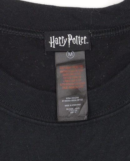 Unisex Adults UK Size M Harry Potter Black Pullover Sweatshirt