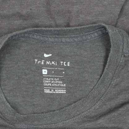 Nike Men's Brown Crew Neck Logo T-Shirt - Medium
