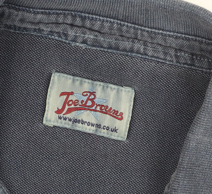 Joe Browns Men's Blue Retro Polo Shirt, Medium