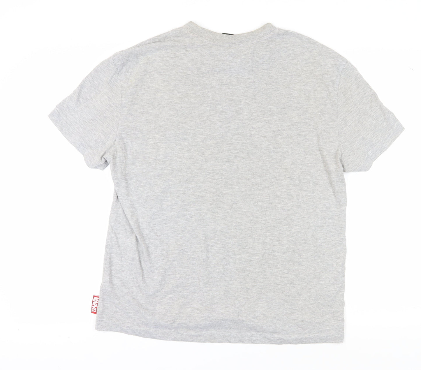 Marvel Men's Grey Graphic Print T-Shirt M