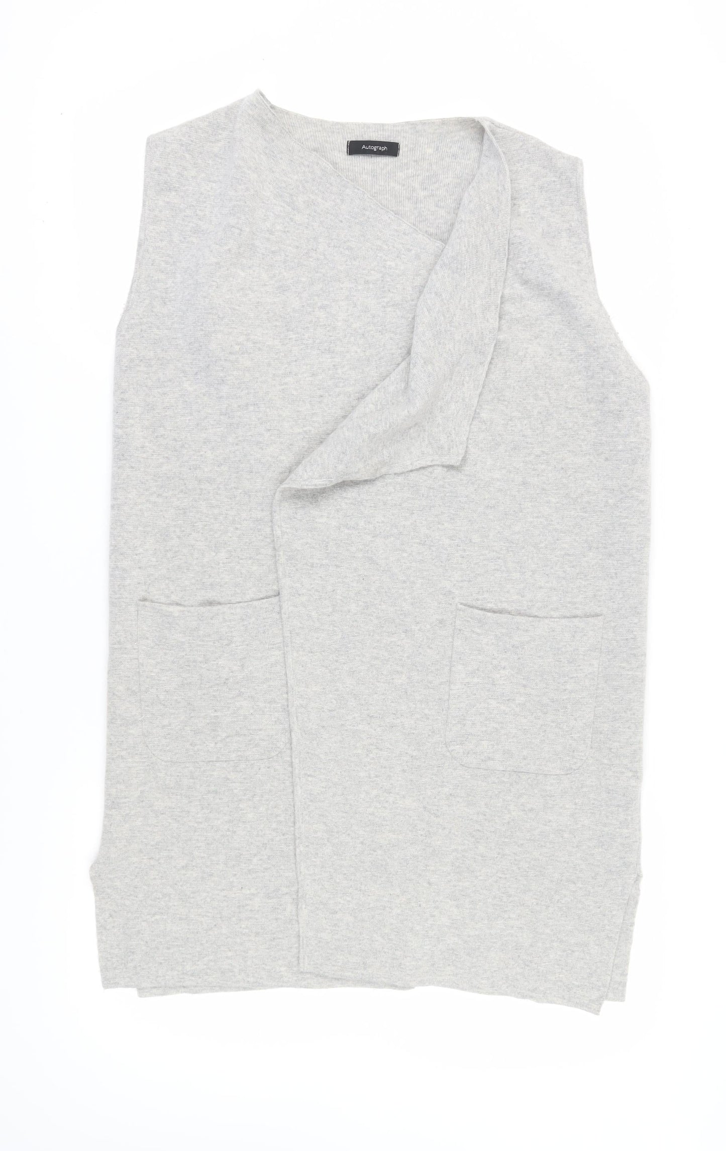 Womens UK Size 14 Marks and Spencer Grey Vest Jumper