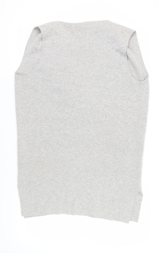Womens UK Size 14 Marks and Spencer Grey Vest Jumper