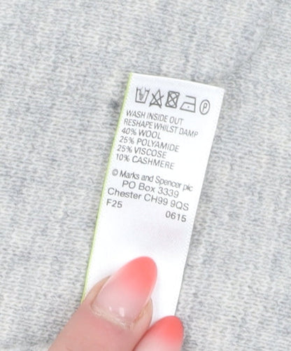 Womens UK Size 14 Marks and Spencer Grey Vest Jumper