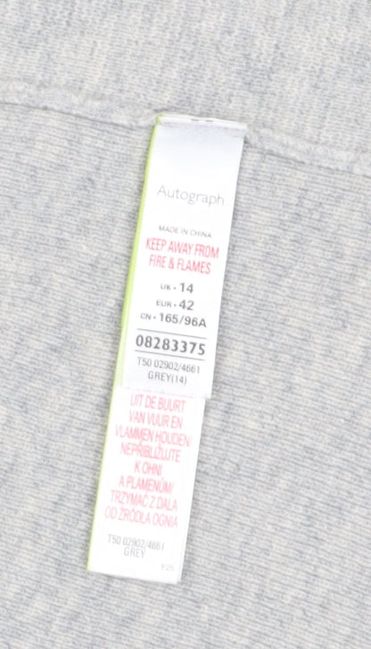 Womens UK Size 14 Marks and Spencer Grey Vest Jumper