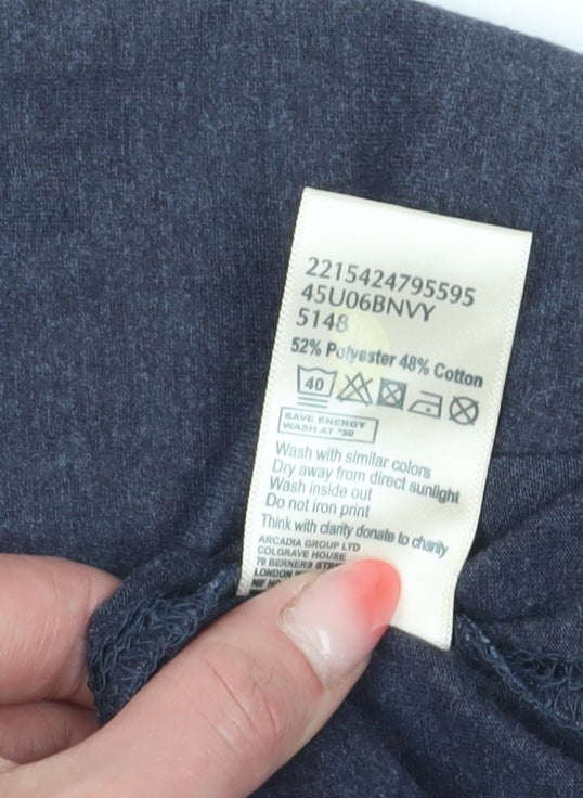 Drift King Men's Blue XL Geometric Polo Shirt