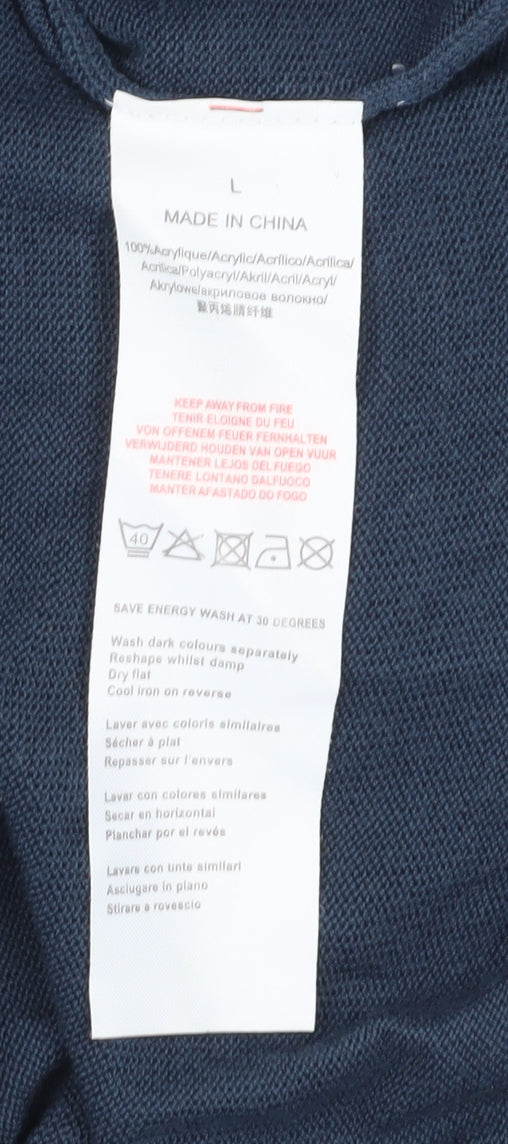 Mens UK Size L Threadbare Acrylic Polo Shirt