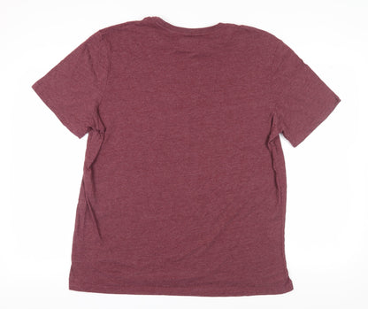 Lyle & Scott Men's Red XL T-Shirt, Classic Crew Neck