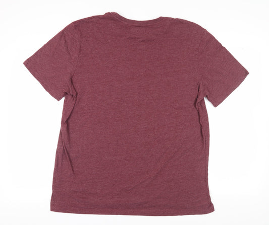 Lyle & Scott Men's Red XL T-Shirt, Classic Crew Neck