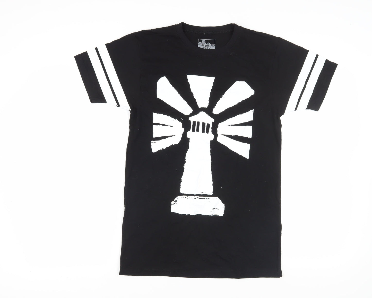 Sumerian Men's Black Graphic Print T-Shirt (S)