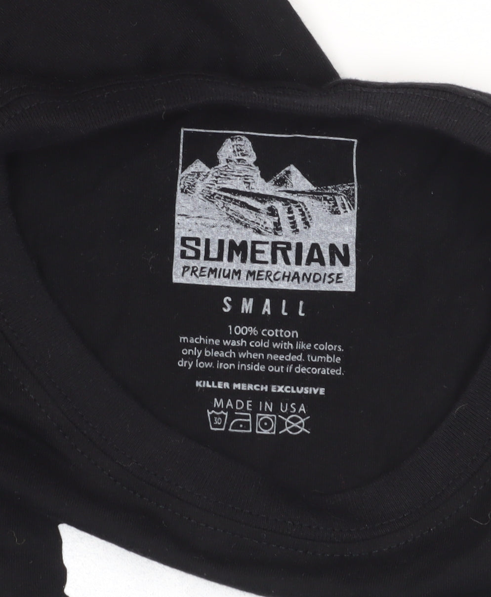 Sumerian Men's Black Graphic Print T-Shirt (S)