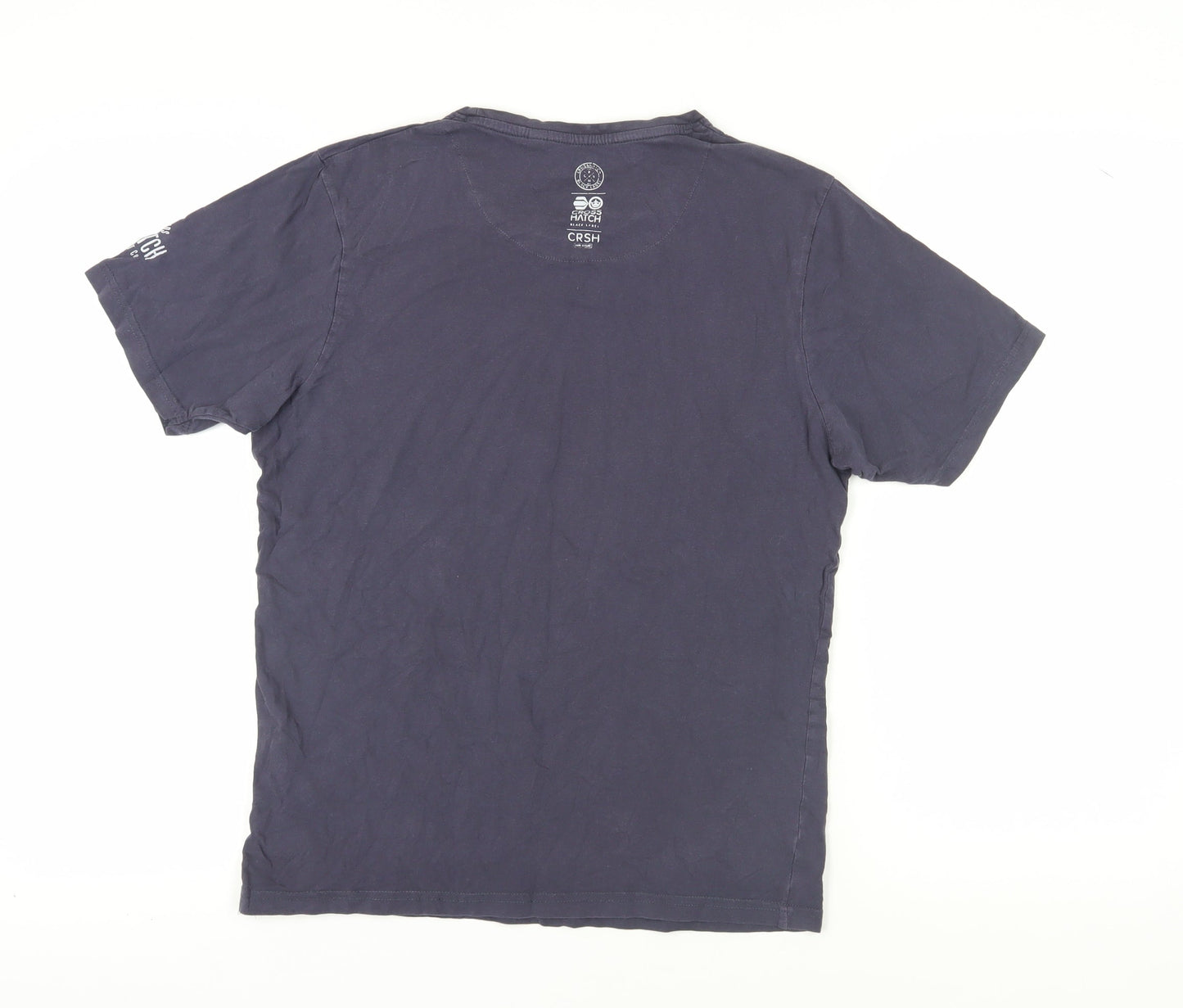 Mens UK Size L Crosshatch Blue  T-Shirt
