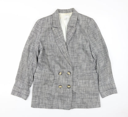 Womens UK Size 10 Topshop Grey Basic Jacket