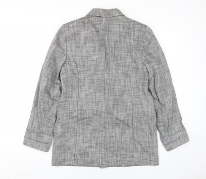 Womens UK Size 10 Topshop Grey Basic Jacket