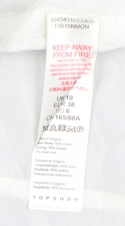 Womens UK Size 10 Topshop Grey Basic Jacket