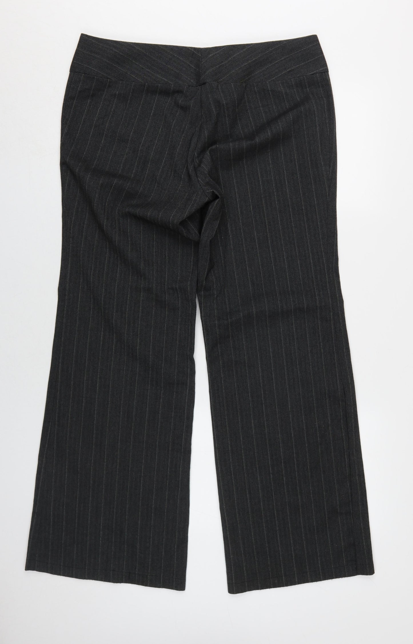 Womens UK Size 16 Internacionale Regular Fit Workwear Black Trousers