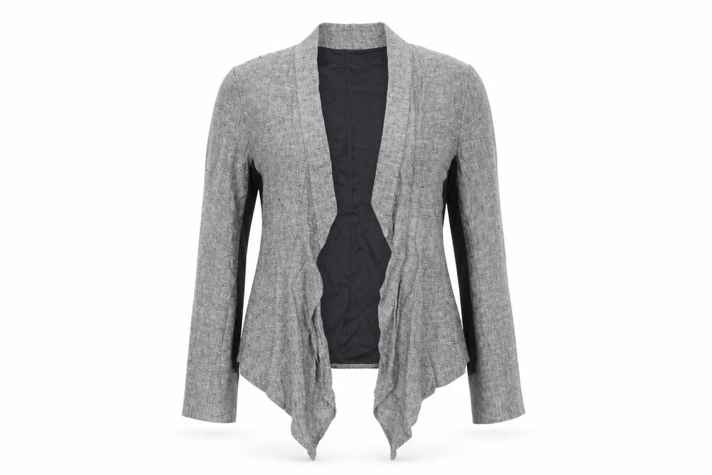 Womens UK Size L Zara Grey Basic Jacket