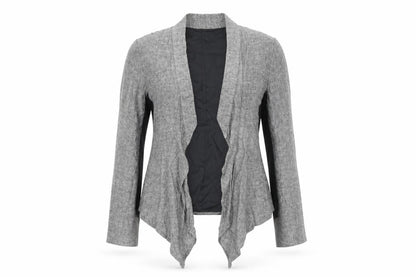 Womens UK Size L Zara Grey Basic Jacket