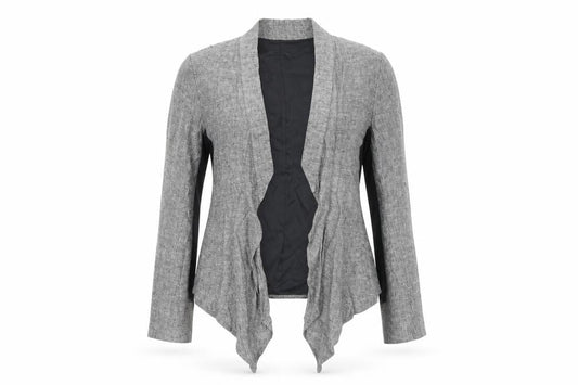 Womens UK Size L Zara Grey Basic Jacket