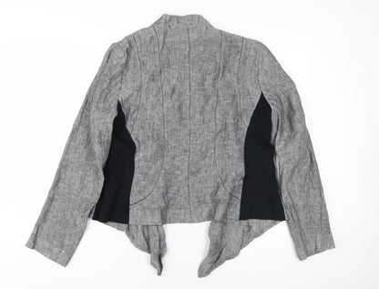Womens UK Size L Zara Grey Basic Jacket