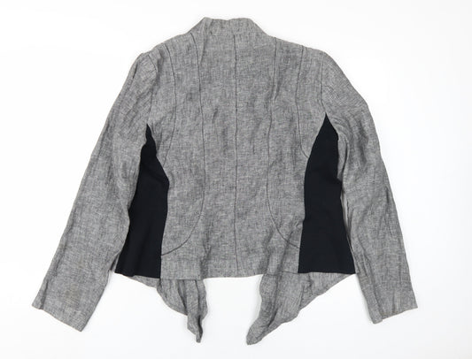 Womens UK Size L Zara Grey Basic Jacket