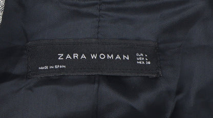 Womens UK Size L Zara Grey Basic Jacket