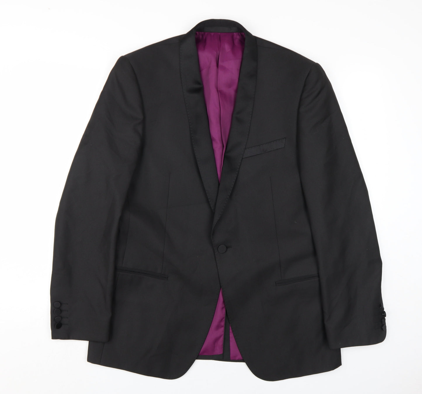 Mens UK Size 40 Marks and Spencer Regular Black Suit Jacket