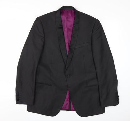 Mens UK Size 40 Marks and Spencer Regular Black Suit Jacket