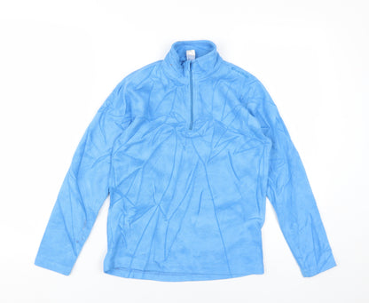 Decathlon Boys Blue Fleece 1/2 Zip Sweatshirt 12 Years