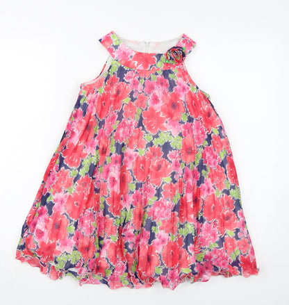 American Princess Girls Multicoloured Floral Party Dress