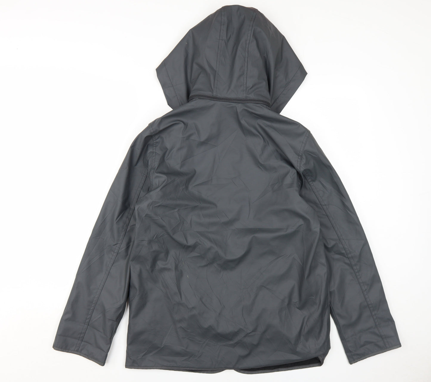 Womens UK Size S Topshop Grey Rain Coat