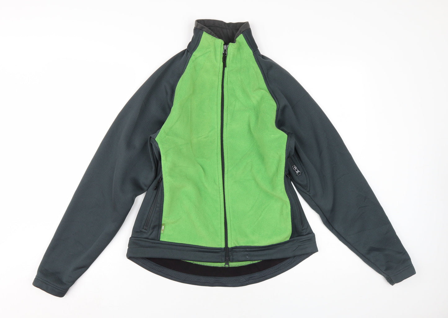 X:Life Women's Green Fleece Zip Jacket M 12-14