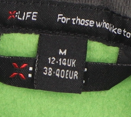 X:Life Women's Green Fleece Zip Jacket M 12-14