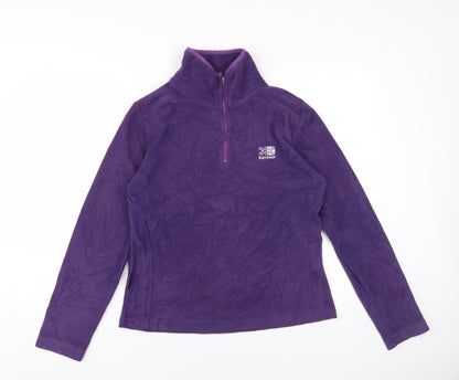 Karrimor Women's Purple Fleece Pullover Sweatshirt Size 10