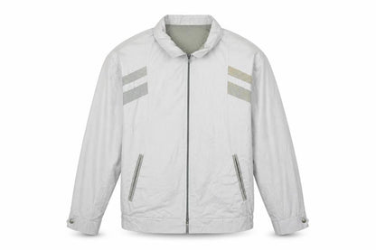 Mens UK Size L Greenwoods Grey Windbreaker Coat